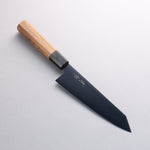 Seisuke Acier SK-85 Ion plating Kiritsuke Santoku 180mm Teck (virole : Plastique noire) Manipuler - japanny-FR