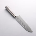 Seisuke VG10 Martelé Santoku 165mm Manipuler Contreplaqué de charbon de bois - japanny-FR