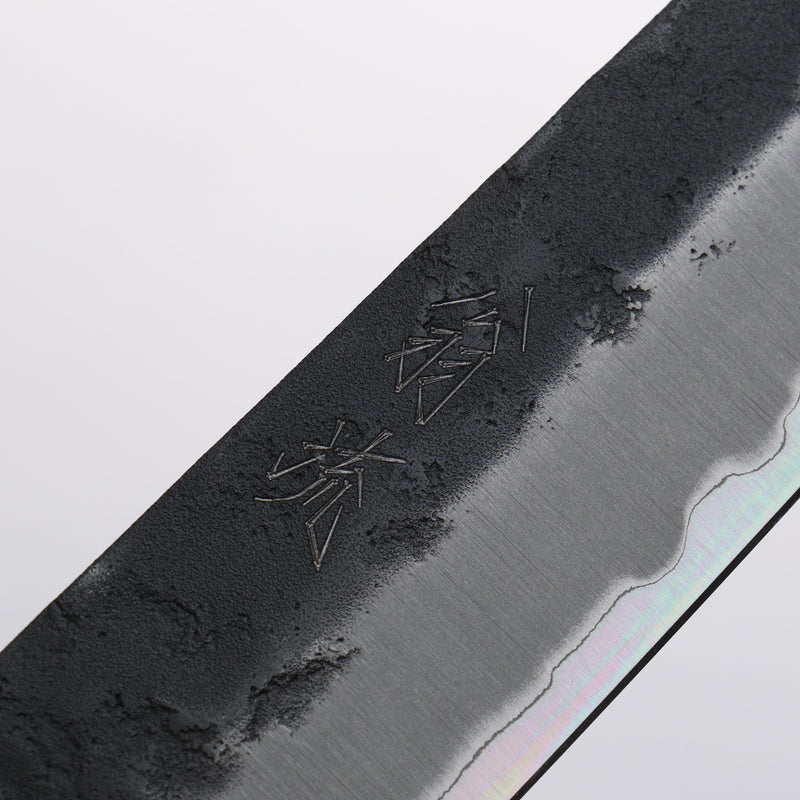 Oul Super Bleu Nashiji Noir Sujihiki 270mm Manipuler Chêne - japanny-FR