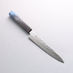 Sakai Takayuki Rinnou VG10 33-Couches Damas Petite-utilité Couteau Japonais 180mm Laqué bleu Manipuler - japanny-FR