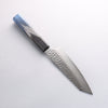 Sakai Takayuki Rinnou VG10 33-Couches Damas Kengata Santoku Couteau Japonais 160mm Laqué bleu Manipuler - japanny-FR