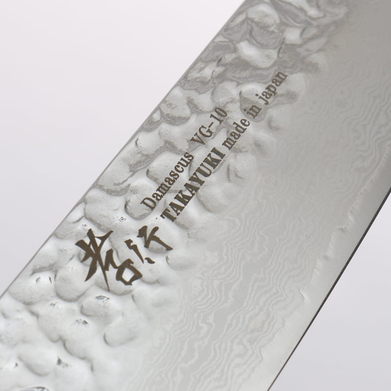 Sakai Takayuki VG10 33-Couches Damas Kengata Santoku Couteau Japonais 160mm fleurs de cerisier sauvage (dodécagone) Manipuler - japanny-FR