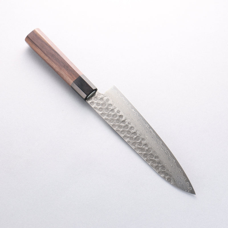 Seisuke AUS10 45 Couche de Damas Gyuto 180mm Shitan Manipuler - japanny-FR