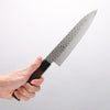 Seisuke AUS10 45 Couche de Damas Gyuto 180mm Shitan Manipuler - japanny-FR