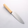 Seisuke SRS13 Brossé verticalement Santoku 165mm Manipuler Chêne - japanny-FR