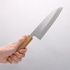 Seisuke SRS13 Brossé verticalement Santoku 165mm Manipuler Chêne - japanny-FR