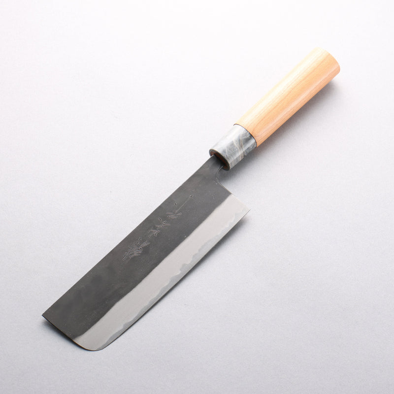 Nao Yamamoto Acier Blanc No.2 Kurouchi Nakiri 165mm Manipuler Fleurs de cerisier - japanny-FR