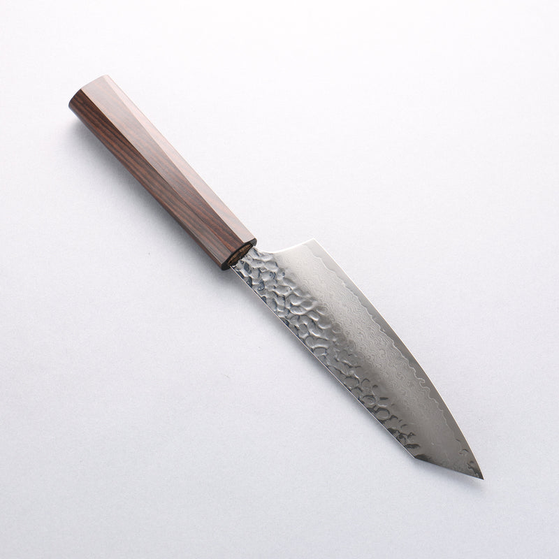 Sakai Takayuki VG10 33 Couche de Damas Kiritsuke Santoku 160mm Ébène (Larme à 6 faces) Manipuler - japanny-FR