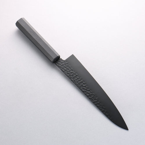 Sakai Takayuki Kurokage VG10 Martelé Revêtement en téflon Gyuto 210mm Laqué noir Manipuler - japanny-FR