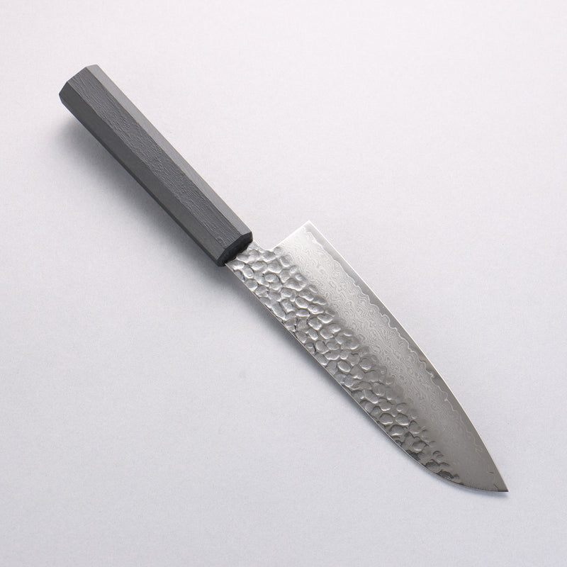 Sakai Takayuki Nanairo VG10 33-Couches Santoku 180mm Résine ABS (laquée noire) Manipuler - japanny-FR