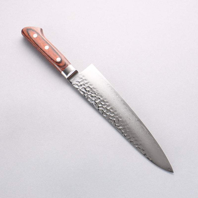 Seisuke VG10 33couche Damaacus martelé Gyuto 210mm Acajou Manipuler - japanny-FR