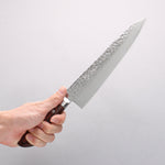 Seisuke VG10 33couche Damaacus martelé Gyuto 210mm Acajou Manipuler - japanny-FR