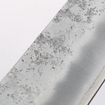 Oul Acier argenté NO.3 Nashiji Santoku 180mm Manipuler Bois de Pakka Purple - japanny-FR