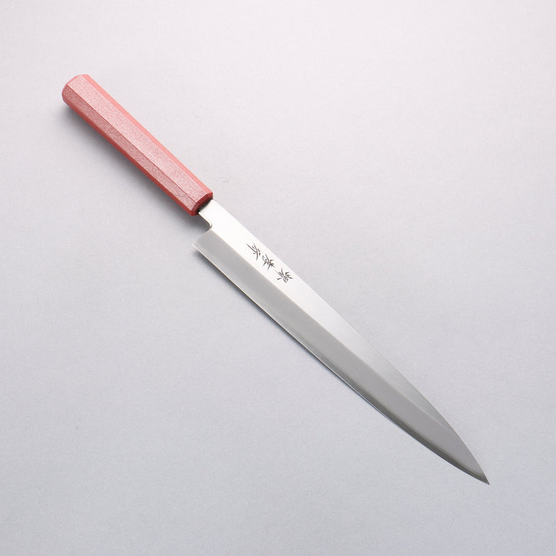 Sakai Takayuki Nanairo INOX Molybdène Yanagiba 270mm Résine ABS(Perle rouge) Manipuler - japanny-FR