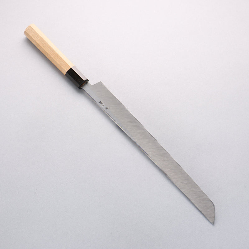 Kikuzuki Acier Blanc No.2 Nashiji Sakimaru Takohiki 300mm Magnolia Manipuler - japanny-FR