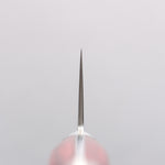Seisuke Nami AUS10 Finition miroir Damas Santoku 180mm Manipuler Bois de pakka rouge - japanny-FR