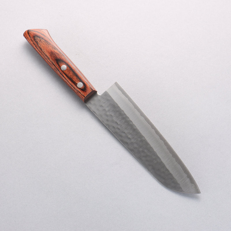 Seisuke VG1 Martelé Santoku 165mm Acajou Manipuler - japanny-FR