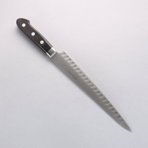 Seisuke Acier suédois Saumon sujihiki 240mm Manipuler Bois de pakka noir - japanny-FR