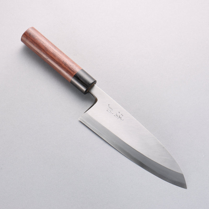 Seisuke Acier Blanc Kasumitogi Deba 180mm Manipuler Bois de rose - japanny-FR