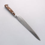 Seisuke Kagami2 AUS10 Finition miroir Damas Sujihiki 240mm Bois de Pakka marron Manipuler - japanny-FR