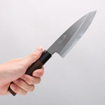 Seisuke Acier Bleu Kasumitogi Funayuki 150mm Bois de rose Manipuler - japanny-FR