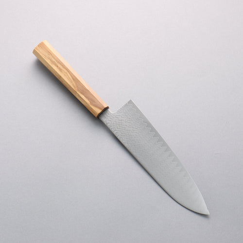 Kanjyo VG10 Damas Santoku 180mm Manipuler Olivier - japanny-FR