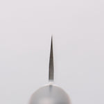 Seisuke Super Bleu Migaki Terminé Petit Santoku 140mm Manipuler Bois de pakka rouge et noir - japanny-FR