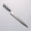 Seisuke VG10 33-Couches Finition miroir Damas Sujihiki 240mm Manipuler Bois de pakka noir - japanny-FR