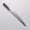 Seisuke VG10 33-Couches Finition miroir Damas Sujihiki 240mm Manipuler Bois de pakka noir - japanny-FR