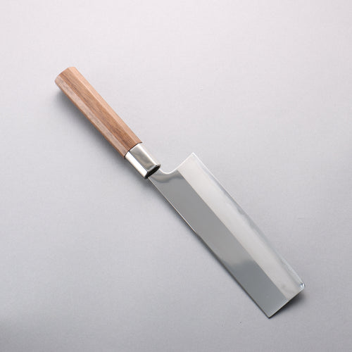 Kurotori Acier argenté NO.3 Migaki Terminé Nakiri 170mm Manipuler Noix - japanny-FR