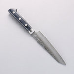 Seisuke Aotsuchi AUS10 Martelé Kiritsuke Petty,Utilité Couteau Japonais 145mm bleu marine de pakka noir Manipuler - japanny-FR