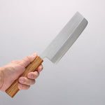 Seisuke SRS13 Brossé verticalement Nakiri 165mm Manipuler Chêne - japanny-FR