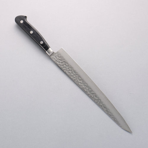 Seisuke AUS8 Martelé Sujihiki 240mm Manipuler Bois de pakka noir - japanny-FR