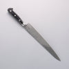 Seisuke Nami AUS10 Finition miroir Damas Sujihiki 240mm Manipuler Bois de pakka noir - japanny-FR