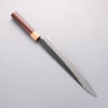 Seisuke Super Bleu Nashiji Noir Sujihiki 270mm Manipuler Palissandre (férule:Bois de Pakka blanc) - japanny-FR