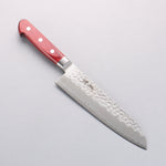 Seisuke Super Bleu Martelé Gyuto 180mm Manipuler Bois de pakka rouge - japanny-FR