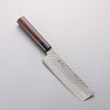 Seisuke VG10 Damaacus martelé Nakiri 165mm Manipuler Palissandre (férule:Bois de Pakka noire) - japanny-FR