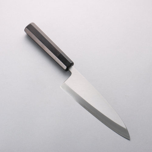 Minamoto Akitada Acier Bleu No.2 Aideba 180mm Manipuler Bois d'ébène (virole : Corne de buffle d'eau noir) - japanny-FR