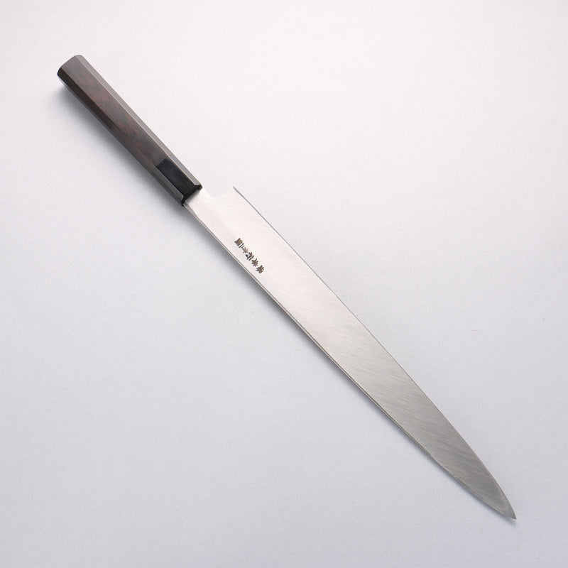 Sakai Takayuki Acier Bleu No.2 Yanagiba Bois d'ébène Manipuler - japanny-FR
