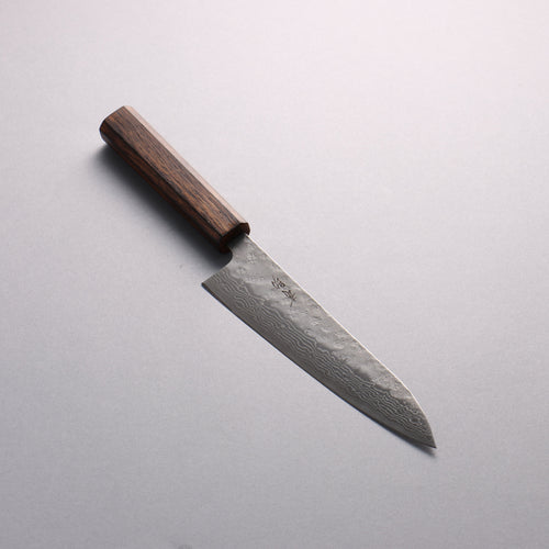 Seisuke Acier Inoxydable 440C Damaacus martelé Gyuto 180mm Manipuler Chêne - japanny-FR