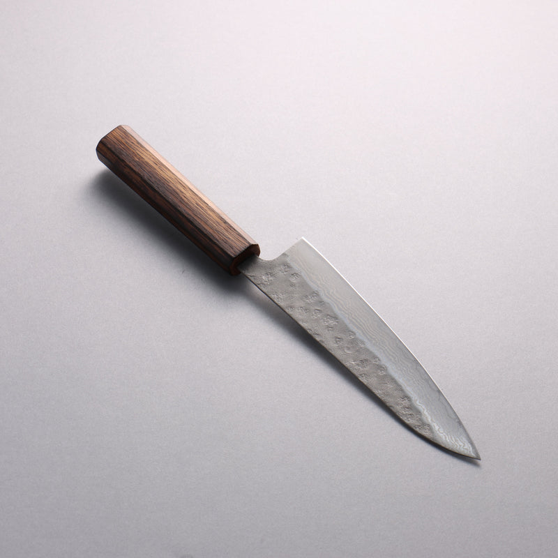 Seisuke Acier Inoxydable 440C Damaacus martelé Gyuto 180mm Manipuler Chêne - japanny-FR