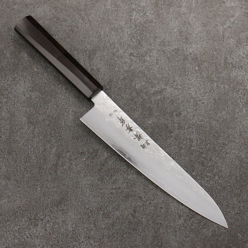 Sakai Takayuki VG10 Nashiji Gyuto 210mm Manipuler Bois d'ébène - japanny-FR