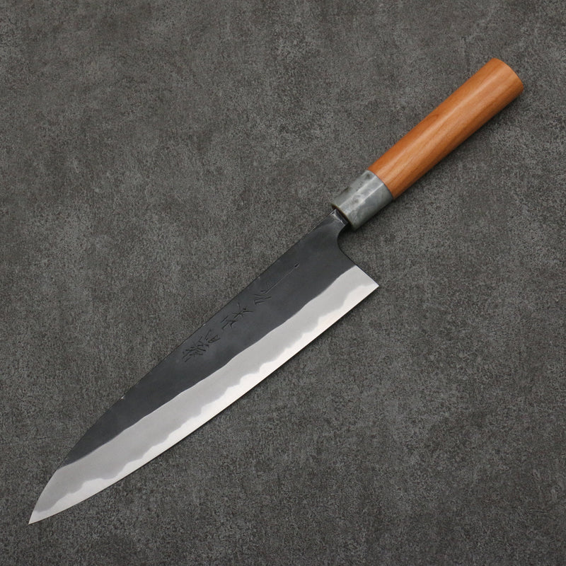 Nao Yamamoto Acier Blanc No.2 Kurouchi Gyuto 240mm Manipuler Fleurs de cerisier - japanny-FR