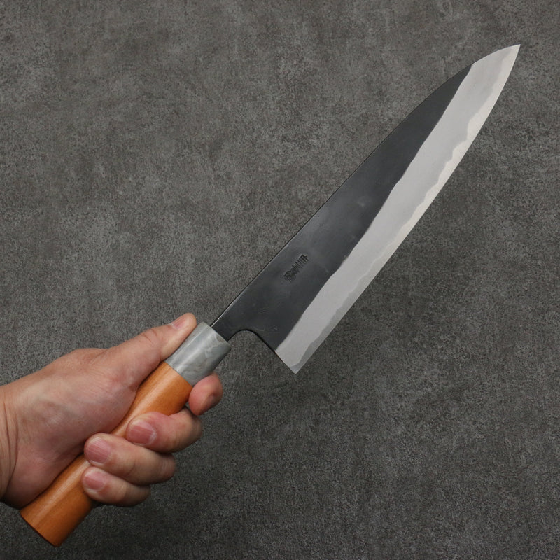 Nao Yamamoto Acier Blanc No.2 Kurouchi Gyuto 240mm Manipuler Fleurs de cerisier - japanny-FR