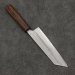 Seisuke Acier Inoxydable 440C Damaacus martelé Bunka 170mm Manipuler Chêne - japanny-FR