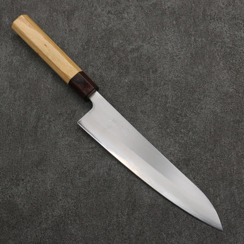 Oul Acier Blanc No.1 Gyuto 210mm Manipuler Keyaki (orme japonais) - japanny-FR