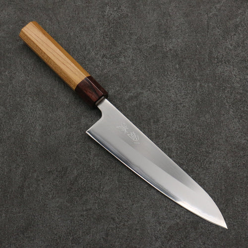 Oul Acier Blanc No.1 Gyuto 180mm Manipuler Keyaki (orme japonais) - japanny-FR