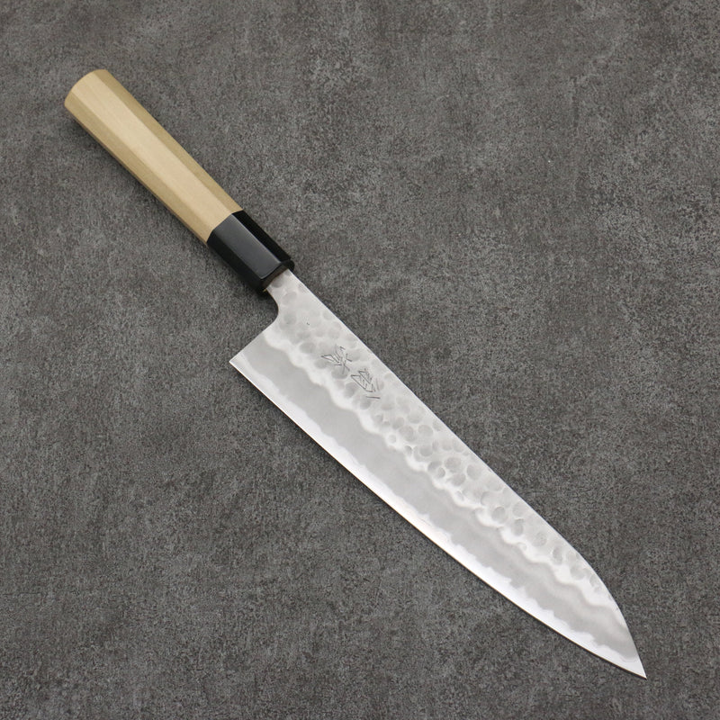 Oul Acier Blanc No.2 Martelé Gyuto 210mm Manipuler Magnolia - japanny-FR