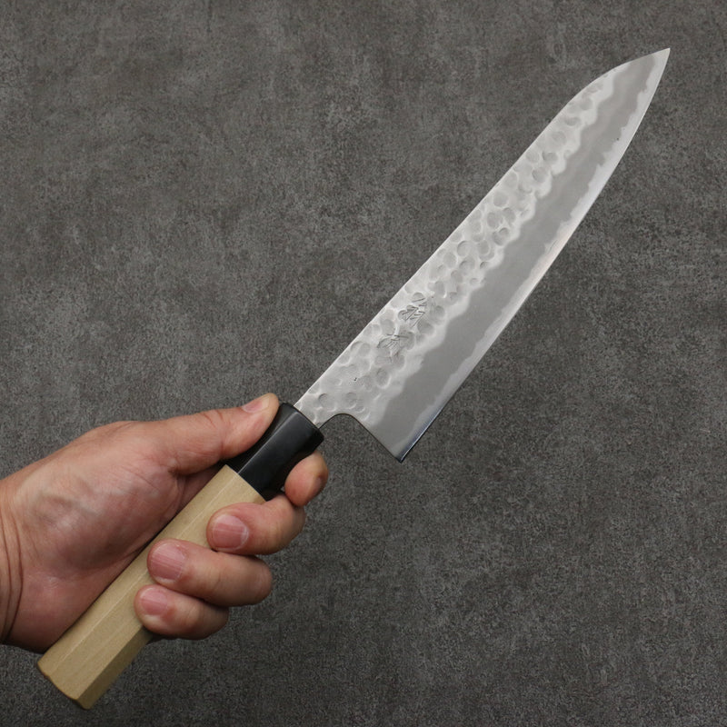 Oul Acier Blanc No.2 Martelé Gyuto 210mm Manipuler Magnolia - japanny-FR