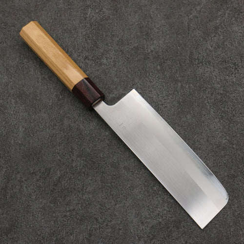 Oul Acier Blanc No.1 Nakiri 165mm Manipuler Keyaki (orme japonais) - japanny-FR